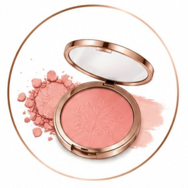 Long lasting powder and cream blush for natural cheek glow